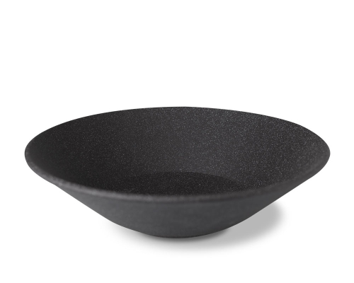 Talerz głęboki Raw nr 9, 27 cm, czarny - Benedikt