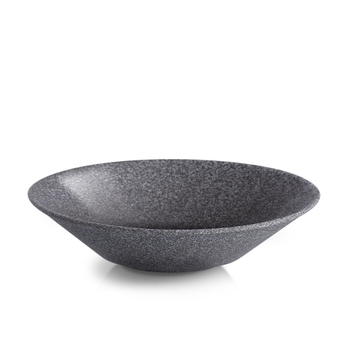 Talerz głęboki Hazy nr 4, półszklany, 27 cm, ciemnoszary - Benedikt