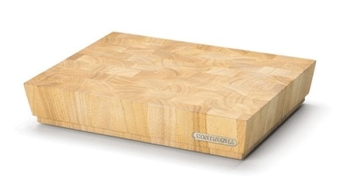 Deska do krojenia z drewna kauczukowca, 40 x 30 x 7,3 cm - Continenta