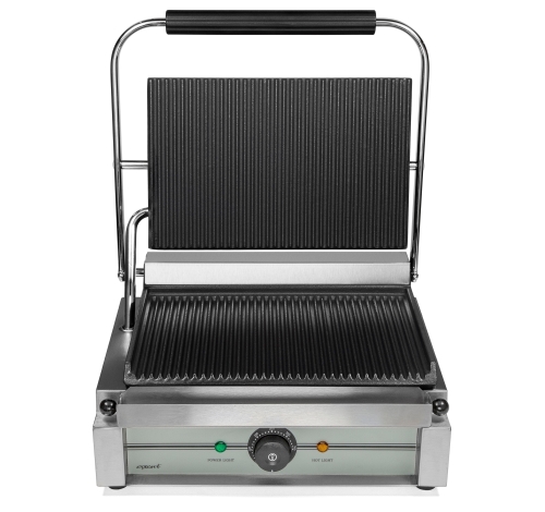 Grill zaciskowy do panini, żebrowany - Exxent