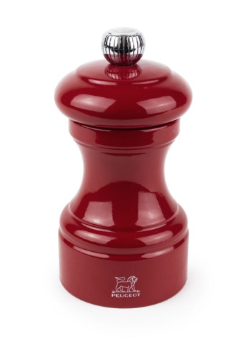Młynek do soli, 10 cm, Bistrorama, Czerwony Lakierowany - Peugeot