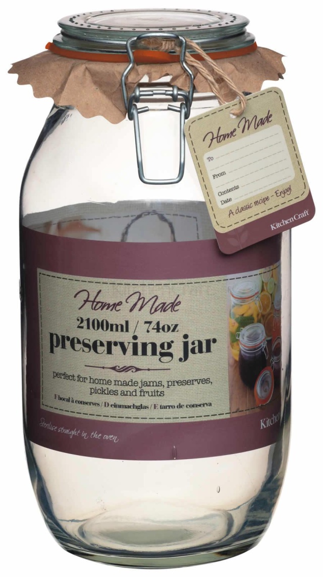 Słoik szklany z klipsem, 2100 ml