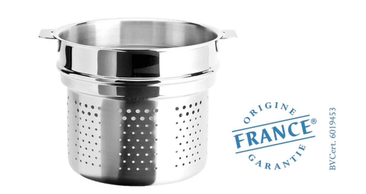 Kosz do gotowania makaronu, odczepiane uchwyty, Mutine - Cristel