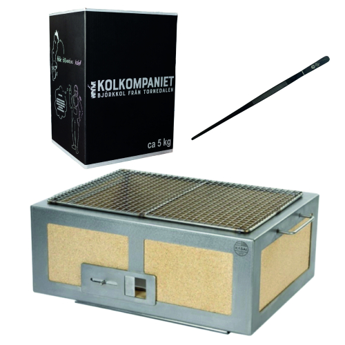 Japoński grill stołowy / Konro, Kasai Little z pęsetą i węglem