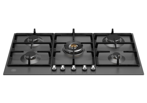 Płyta gazowa Heritage, 90 cm, czarny matowy - Bertazzoni