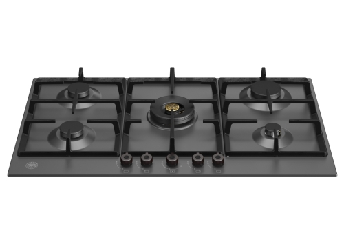 Płyta gazowa Professional, 90 cm, czarny matowy - Bertazzoni