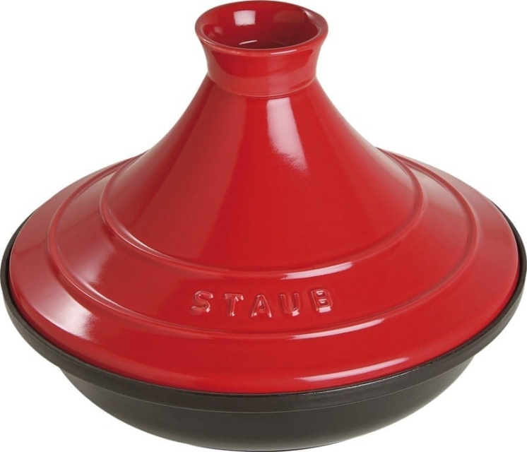 Tagine z żeliwa, 28 cm, czarny/czerwony - Staub