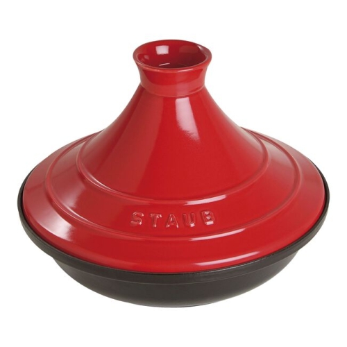 Tajine z Żeliwa, 28 cm, Czarny/Czerwony - Staub