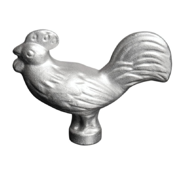 Metalowa gałka do patelni żeliwnej Staub - różne figurki - Kurczak