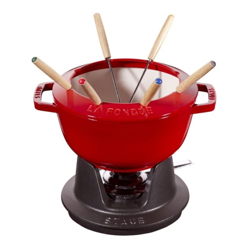 Garnek do Fondue, Czerwony, 20 cm - Staub