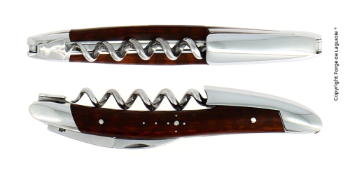 Nóż sommelierski z drewna wężowego, polerowany, Tradition - Forge de Laguiole