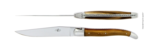 Dwa noże, rękojeść Pistage, polerowana, Tradition - Forge de Laguiole