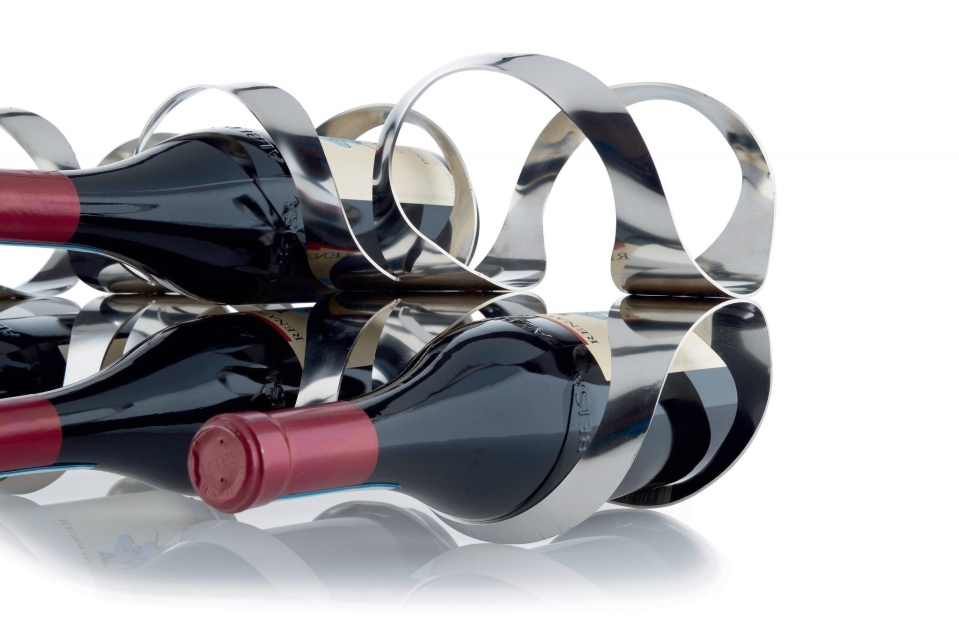 Stojak na wino w kształcie wstążki - Alessi