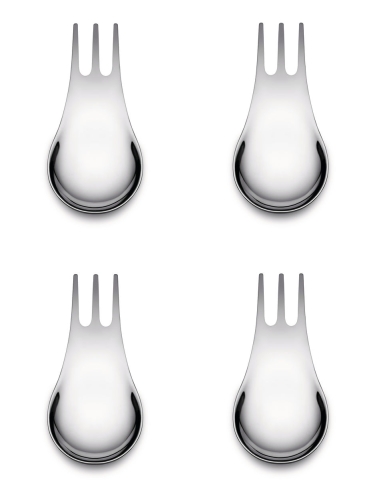 Moscardino, sztućce do przekąsek, tapas i aperitivo, 4 sztuki - Alessi
