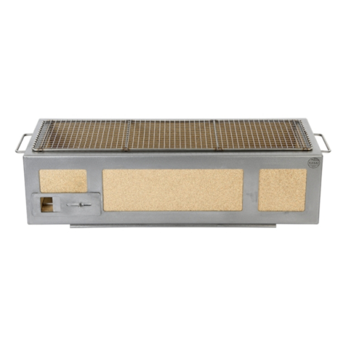 Grill stołowy/Konro grill z ramą ze stali nierdzewnej, długi 70 x 26 cm - Kasai