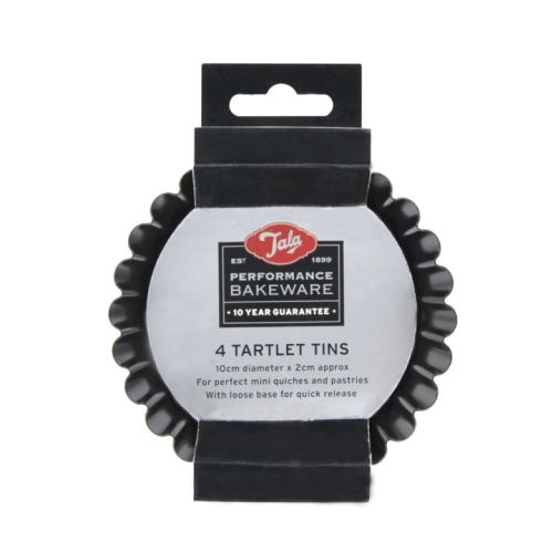 Forma do tartaletek, nieprzywierająca, 10 cm, 4 sztuki - Tala