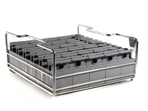 Zestaw 24 silikonowych foremek, prostokąty 4 x 4 x 10 cm do Alinia Gotowa maszyna do lodu - 100% Chef