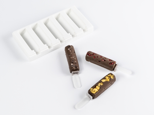 Forma silikonowa do dekoracji, Mini lody na patyku model 2 - 100% Chef