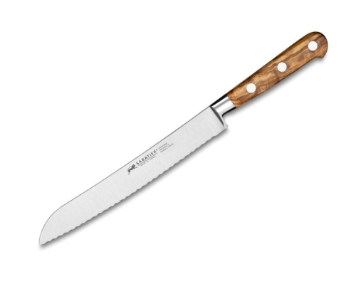 Ideal Provence nóż do chleba 20 cm, drewno oliwne - Sabatier Lion