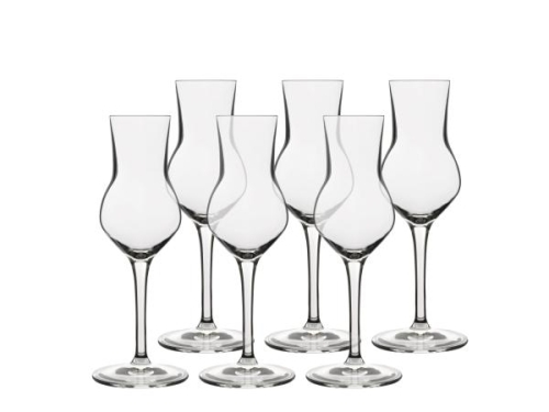 Kieliszki do grappy, Atelier, 8 cl, opakowanie 6 sztuk - Luigi Bormioli