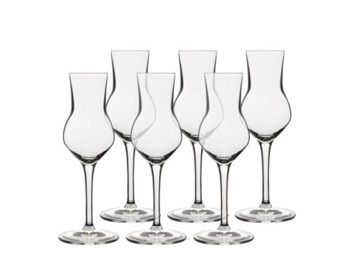 Kieliszki do grappy, Atelier, 8 cl, opakowanie 6 sztuk - Luigi Bormioli