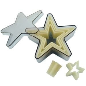 Foremki w kształcie gwiazdek, 5 sztuk - de Buyer