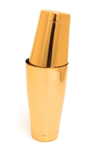 Shaker bostoński w kolorze złotym - Bonzer