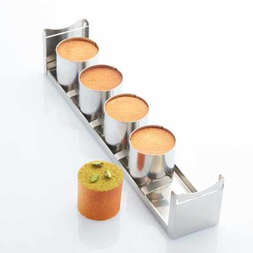 Forma do pieczenia, zestaw foremek z 5 mini cylindrami - Martellato