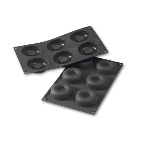 Forma silikonowa SF012, Savarin, 6 szt. 72 x 23 mm - Martellato