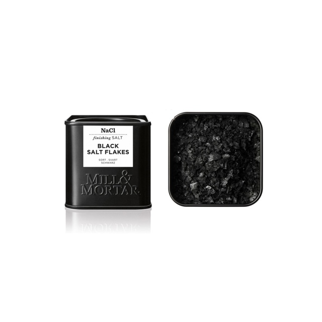 Czarna sól płatkowa, 80 gramów - Mill & Mortar