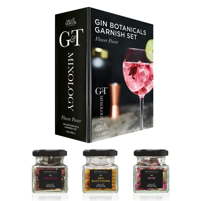 Gin and Tonic, zestaw z kwiatami - Mill & Mortar