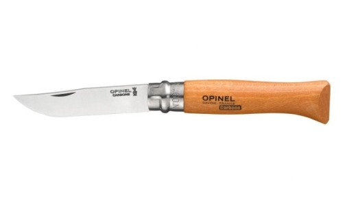Nóż składany ze stali węglowej, drewniana rączka - Opinel