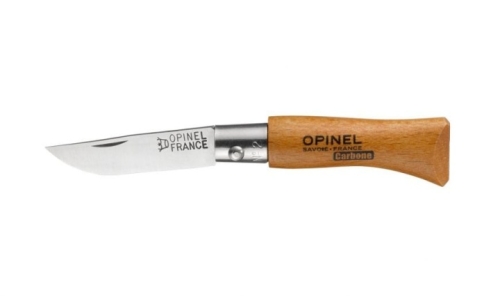 Nóż składany ze stali nierdzewnej, drewniana rączka - Opinel