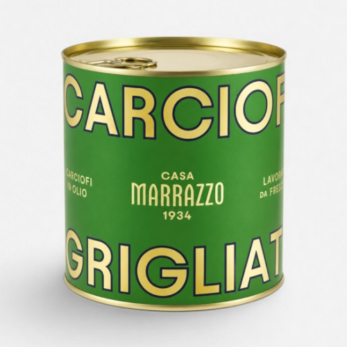 Grillowane Karczochy w Kawałkach, Carciofi Grigliati, 750 g - Casa Marrazzo