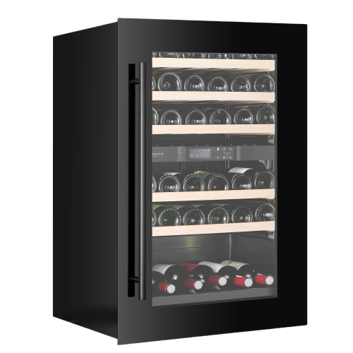 Winiarka Kitchen Built-in 90, Dwie strefy, Czarny - Vigneron