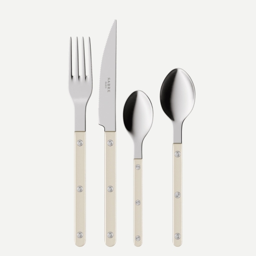 Zestaw sztućców, 24 elementy, Bistrot Pearly, Pearl - Sabre Paris