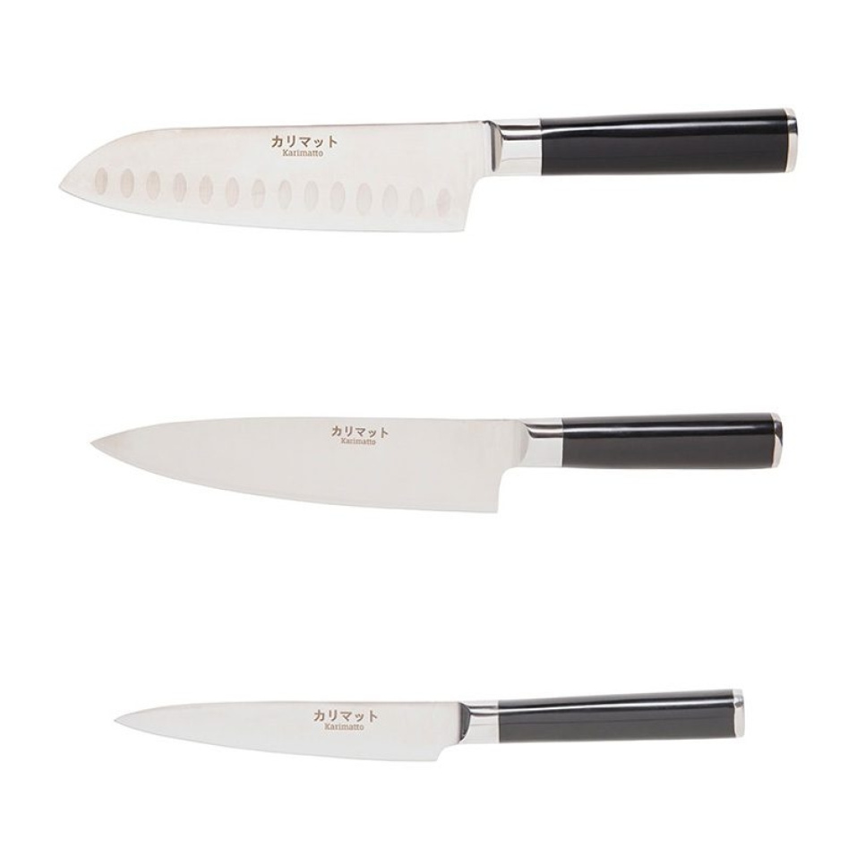 Zestaw noży, 3 sztuki - Karimatto w grupie Gotowanie / Noże kuchenne / Zestaw noży w The Kitchen Lab (1317-26956)