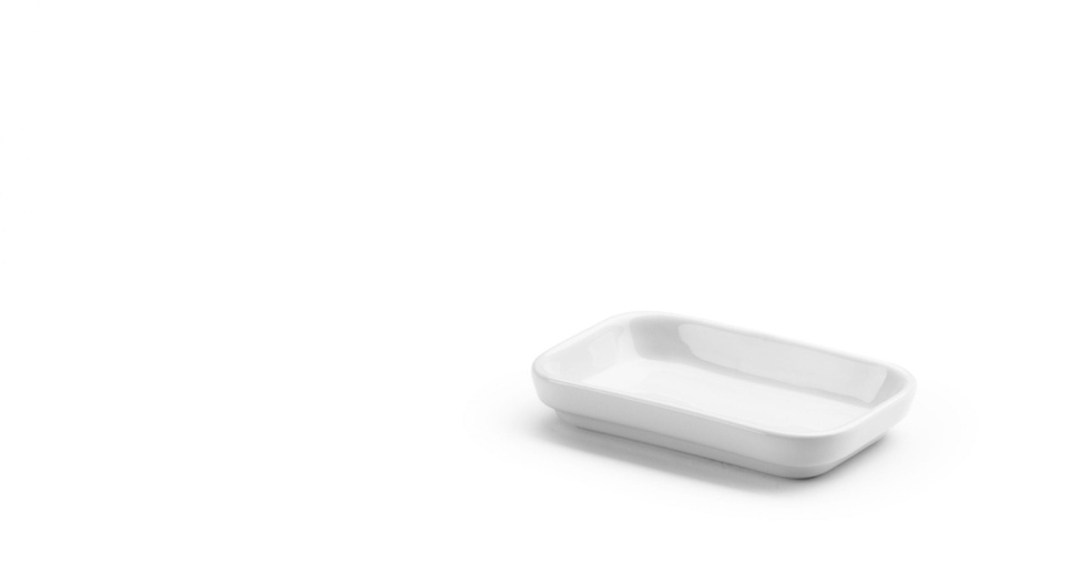 Półmisek z białej porcelany, 140 x 90 x 25 mm Półmisek z białej porcelany, 140 x 90 x 25 mm