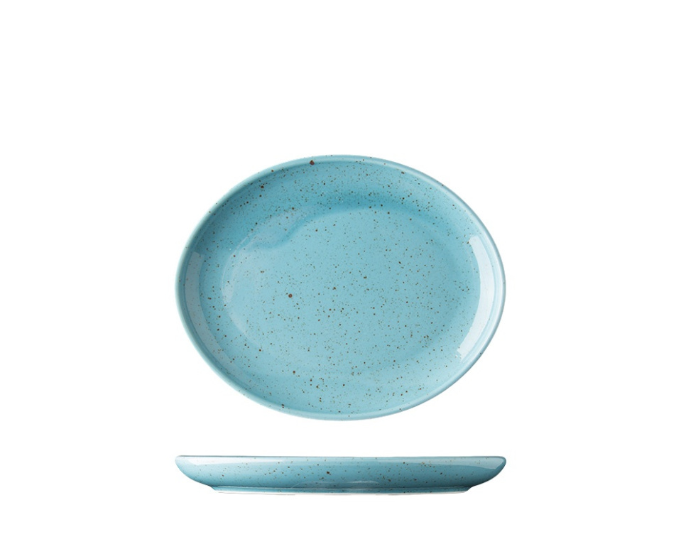 Talerz owalny 20 cm, Lifestyle Arctic Blue - Lilien w grupie Nakrycie stołu / Talerze, miseczki i inne naczynia / Talerze w The Kitchen Lab (1069-20405)