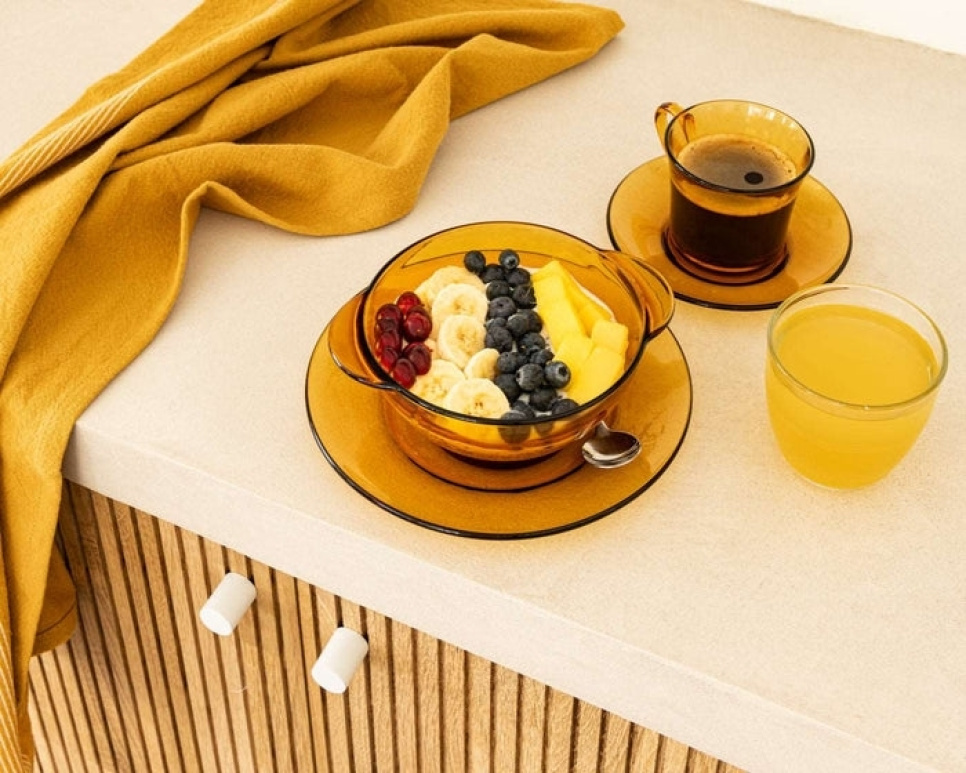 Miska z uchwytem 51 cl, jasny bursztyn - Duralex