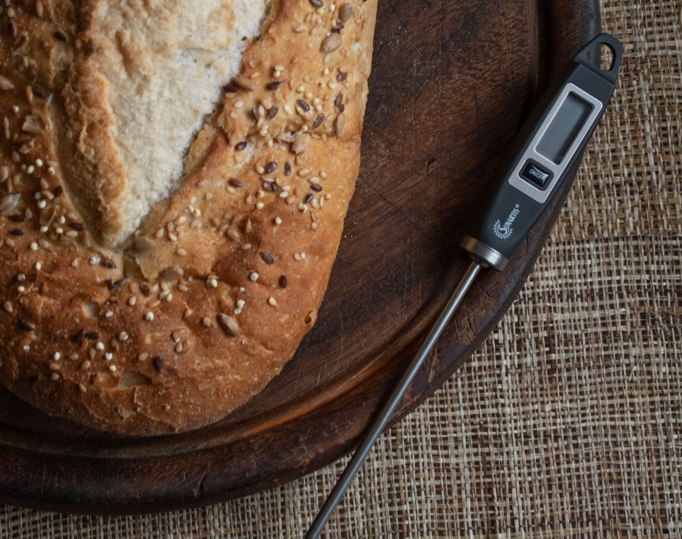 Termometr uniwersalny, czarny - Mingle