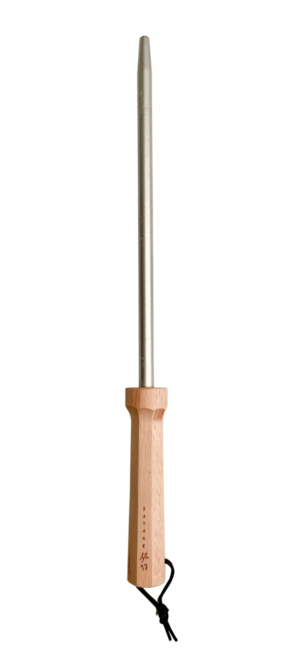 Diamentowa ostrzałka z drewnianą rączką, 23 cm - Satake w grupie Gotowanie / Noże kuchenne / Pielęgnacja noży / Ostrzałki prętowe i kamienie w The Kitchen Lab (1070-22476)
