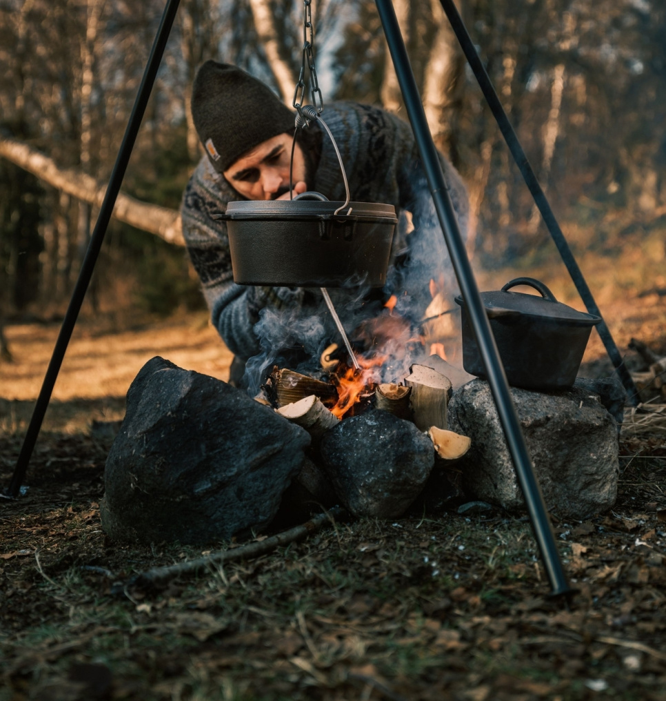 Tri-Pod, 4 łańcuchy, haki i płócienna torba, XL - Satake