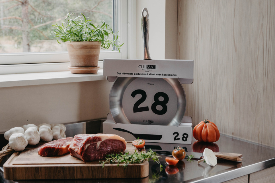  Patelnia ze stali nierdzewnej, Mathias Dahlgren - Culimat - 28 cm + 20 cm