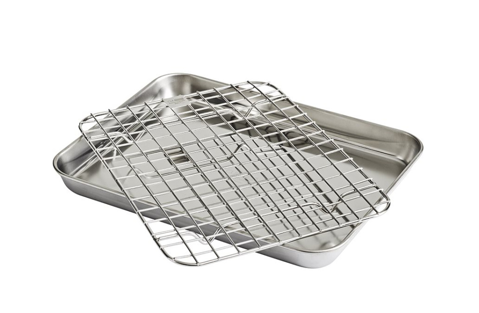 Stainless steel oven tray + griddle, 26x20 cm - Culimat
