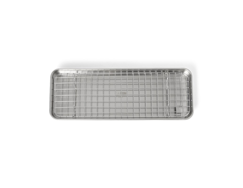 Pojemnik gastronomiczny/blacha z rusztem, 38x14 cm, stal nierdzewna - Culimat w grupie Gotowanie / Naczynia do piekarnika i pojemniki gastronomiczne / Kratki i blachy do pieczenia w The Kitchen Lab (1070-36175)
