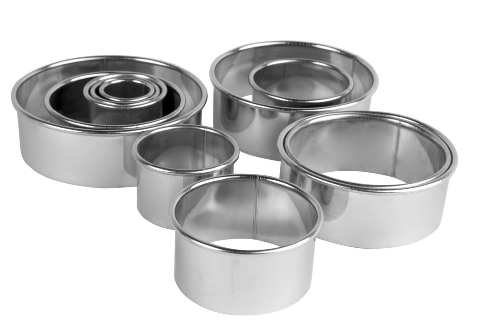 Zestaw pierścieni z zaokrągloną krawędzią, 11 szt. - Exxent