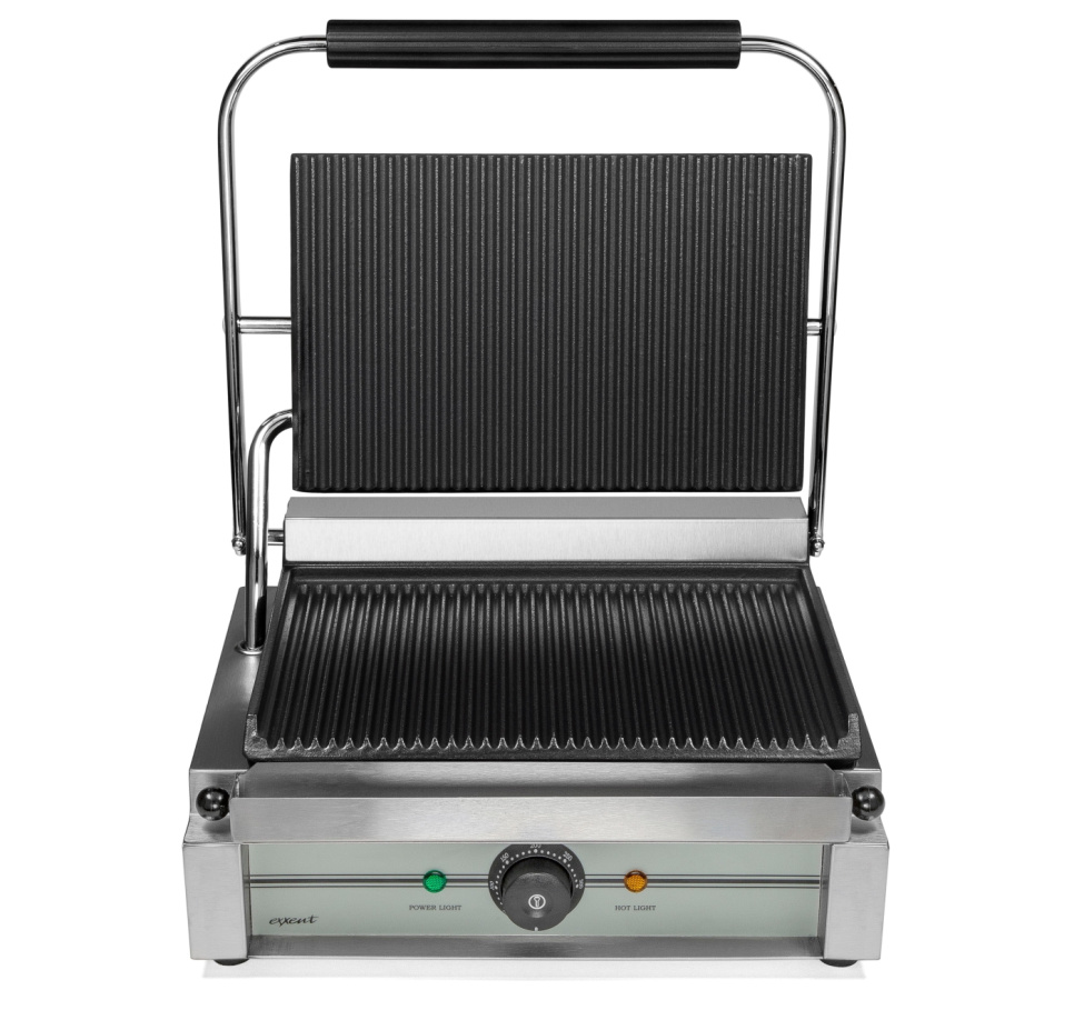 Grill zaciskowy do panini, żebrowany - Exxent w grupie Urządzenia kuchenne / Podgrzewanie i gotowanie / Prasa do panini w The Kitchen Lab (1071-32018)