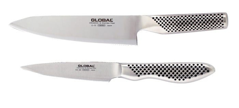 Zestaw noży Global - G-55,GS-38 w grupie Gotowanie / Noże kuchenne / Zestaw noży w The Kitchen Lab (1073-10427)