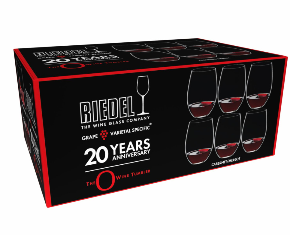 O, Cabernet/Merlot, 6-pack, 20 year anniversary - Riedel O, Cabernet/Merlot, 6-pack, 20 year anniversary - Riedel